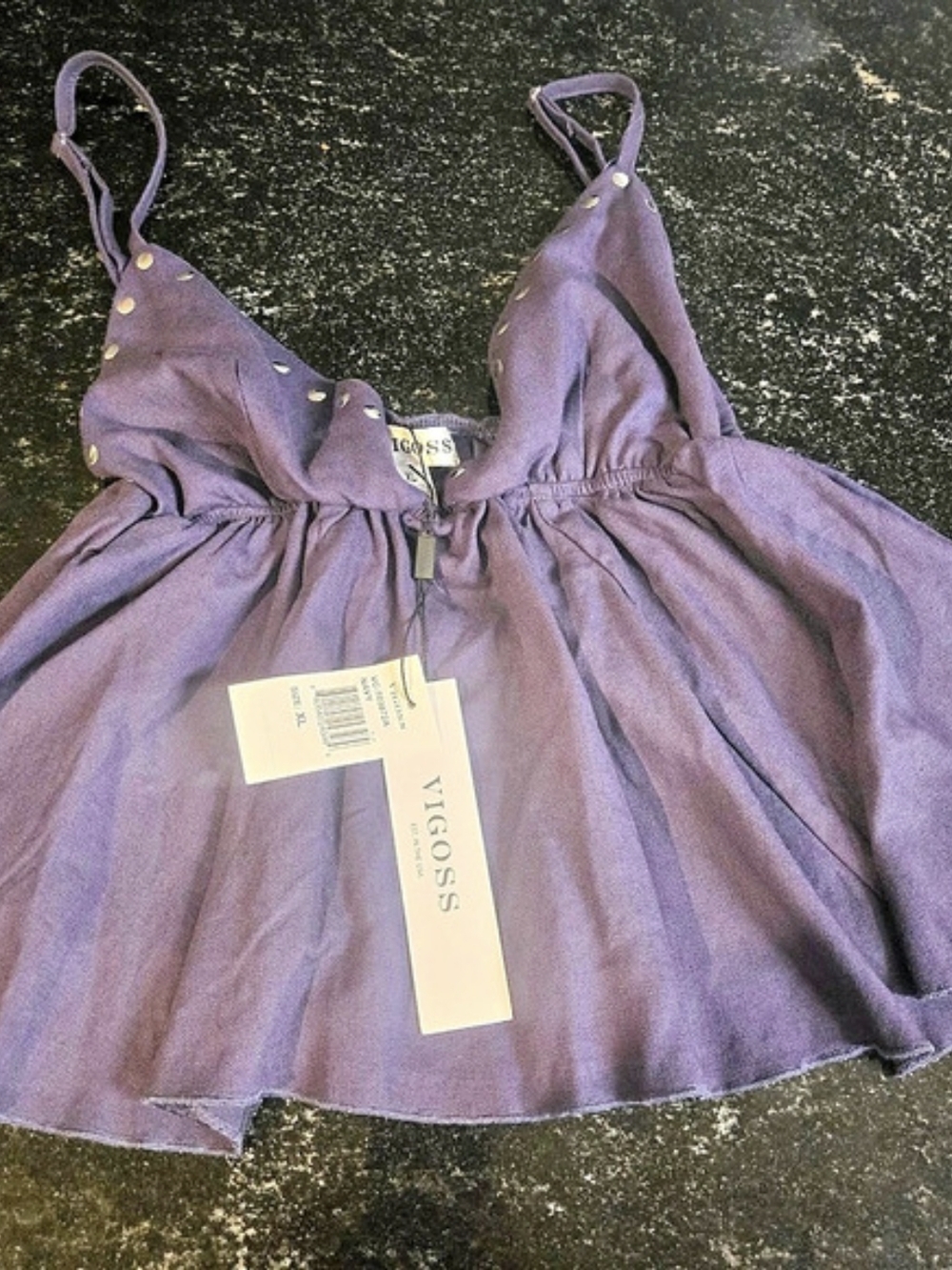 VIGOSS Blue Tank Top Size XL NWT